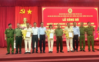 Cần Thơ: Công bố quyết định thành lập 3 Chi hội Cựu CAND phường