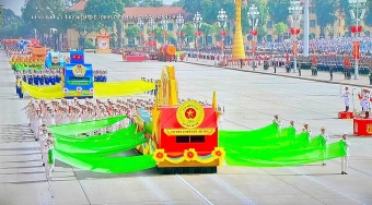 Khối Cựu Công an nhân dân Việt Nam tại Lễ kỷ niệm 80 năm Quốc khánh nước CHXHCN Việt Nam