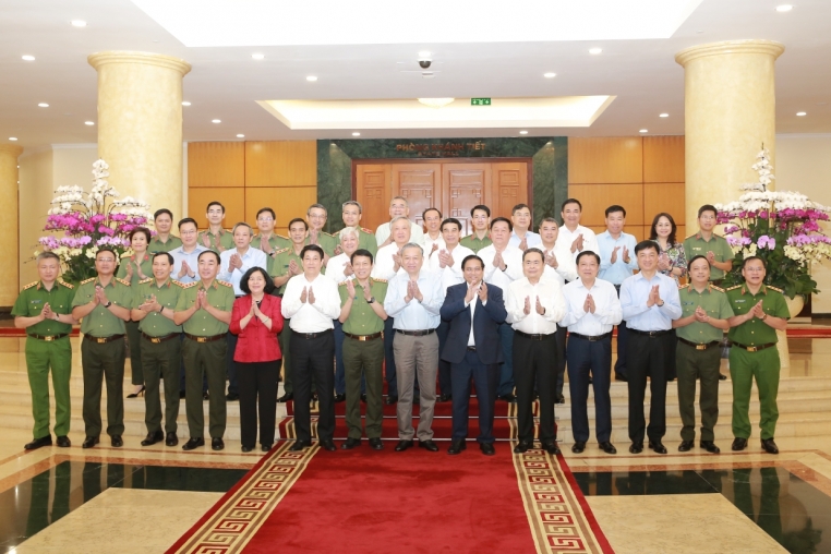 Bộ Chính trị làm việc với Ban Thường vụ Đảng ủy Công an Trung ương