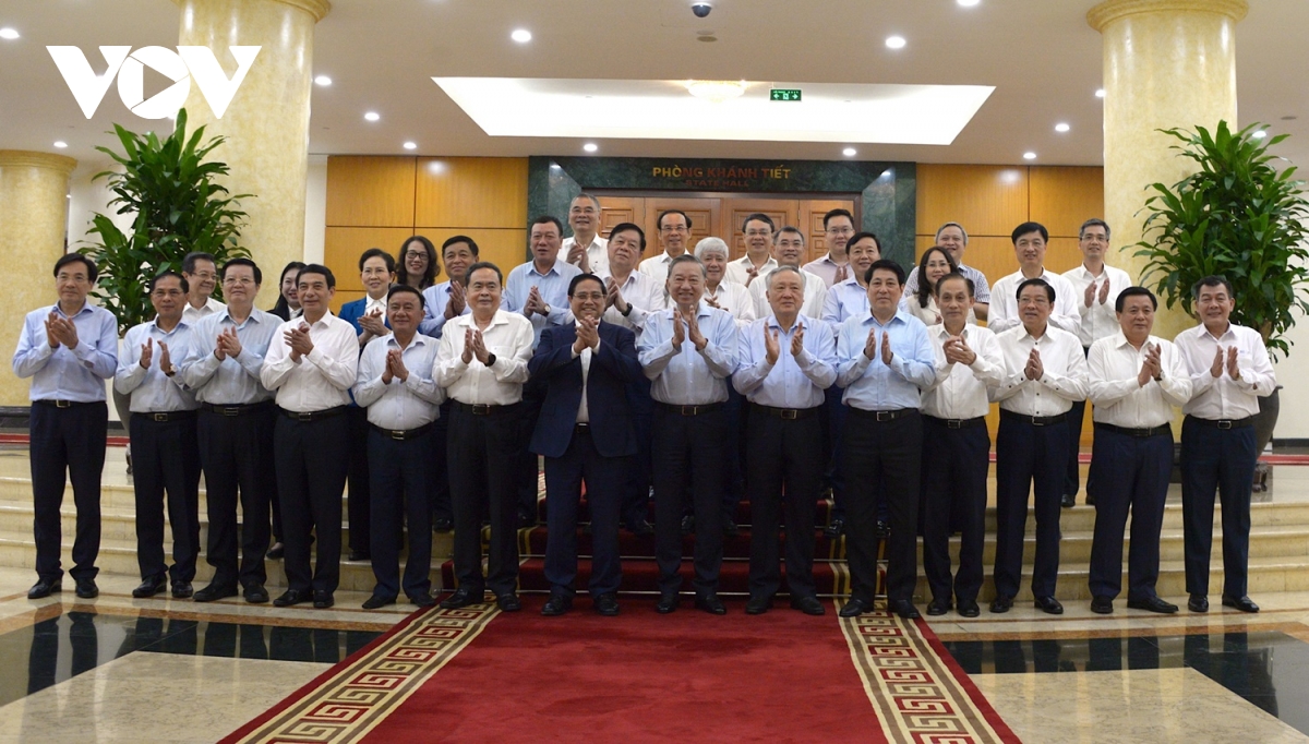 bo chinh tri lam viec voi ban thuong vu Dang uy chinh phu hinh anh 6