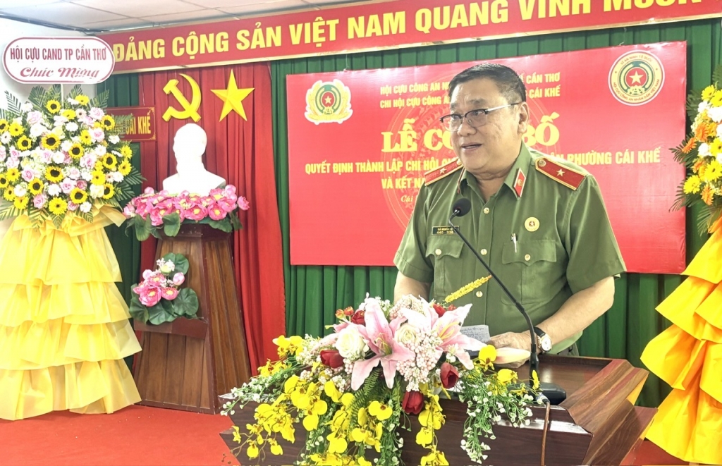 Cần Thơ: Công bố quyết định thành lập Chi hội Cựu CAND phường Cái Khế