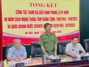 Hội Cựu CAND TP Hà Nội gặp mặt hội viên tham gia diễu hành ngày 2/9
