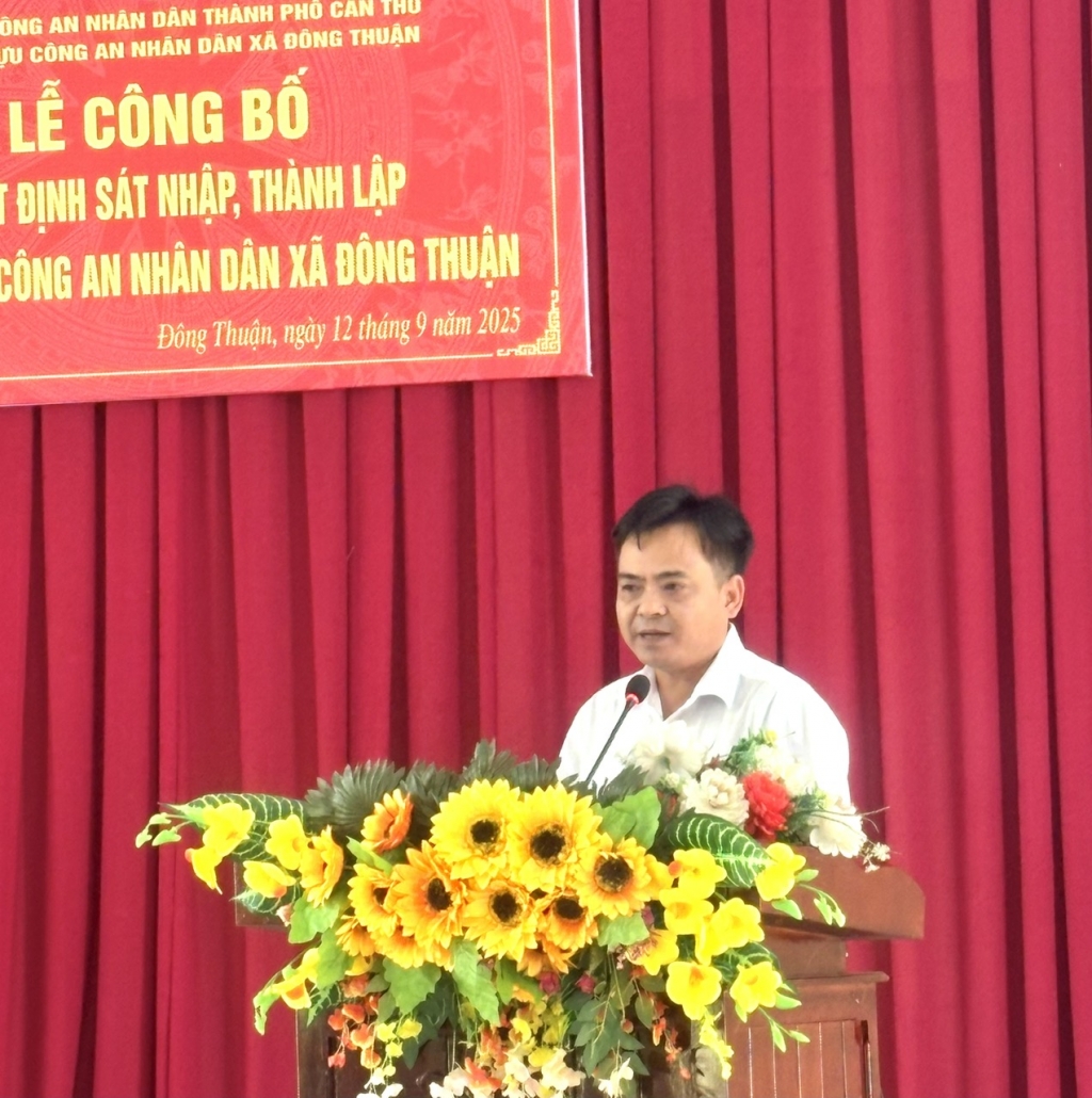 Cần Thơ: Công bố quyết định thành lập Chi hội Cựu CAND xã Đông Thuận
