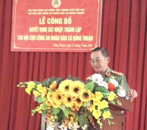 Cần Thơ: Công bố quyết định thành lập Chi hội Cựu CAND xã Đông Thuận