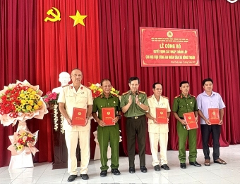 Cần Thơ: Công bố quyết định thành lập Chi hội Cựu CAND xã Đông Thuận