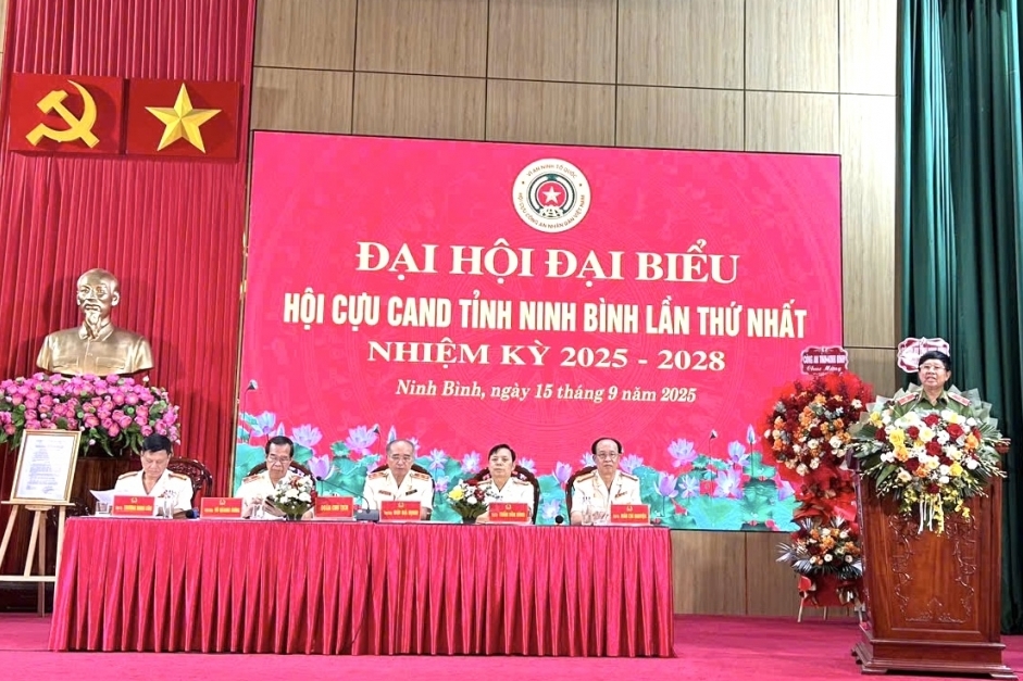 Đại hội đại biểu Hội Cựu CAND tỉnh Ninh Bình lần thứ Nhất, nhiệm kỳ 2025 - 2028
