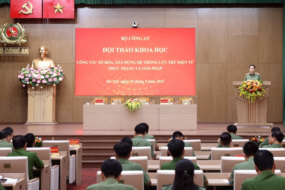 Đẩy mạnh số hóa, hiện đại hóa công tác lưu trữ trong CAND