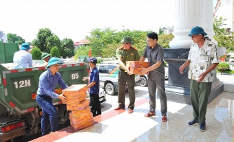 Hội Cựu CAND tỉnh Lạng Sơn chung tay khắc phục hậu quả của cơn bão số 11