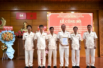 Công bố quyết định thành lập Chi hội Cựu CAND phường Kon Tum