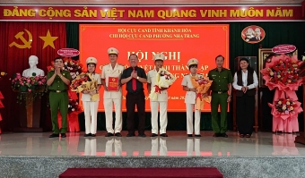 Khánh Hòa: Công bố quyết định thành lập Chi hội Cựu CAND phường Nha Trang