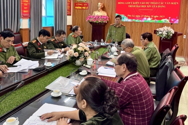 Hội Cựu CAND tỉnh Ninh Bình triển khai góp ý kiến vào dự thảo các văn kiện trình Đại hội XIV của Đảng