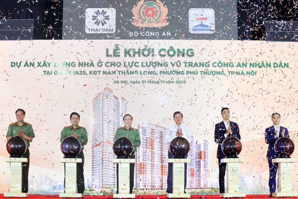 Khởi công Dự án nhà ở cho lực lượng vũ trang CAND tại KĐT Nam Thăng Long