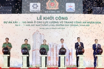 Khởi công Dự án nhà ở cho lực lượng vũ trang CAND tại KĐT Nam Thăng Long
