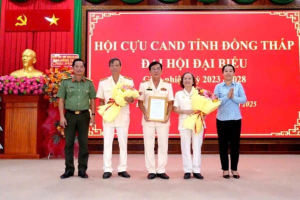 Hội Cựu CAND tỉnh Đồng Tháp tổ chức đại hội giữa nhiệm kỳ 2023-2028