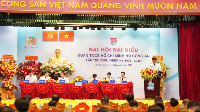 Khai mạc Đại hội Đoàn Thanh niên Bộ Công an lần thứ XXIII -0