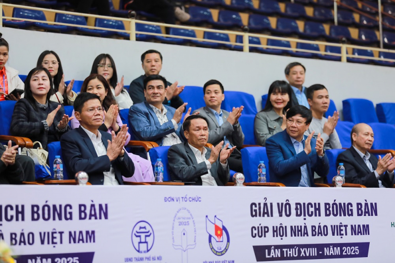 Khai mạc Giải Vô địch Bóng bàn Cúp Hội Nhà báo Việt Nam, lần thứ XVIII – năm 2025 -0