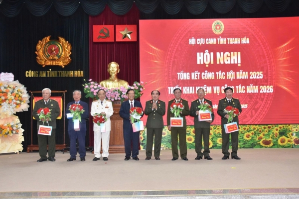 Hội Cựu CAND tỉnh Thanh Hóa tổ chức Hội nghị tổng kết công tác năm 2025, triển khai nhiệm vụ năm 2026