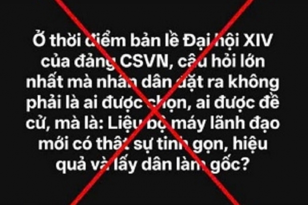 Vạch trần mưu đồ chống phá công tác nhân sự Đại hội Đảng
