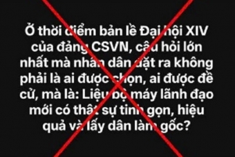 Vạch trần mưu đồ chống phá công tác nhân sự Đại hội Đảng