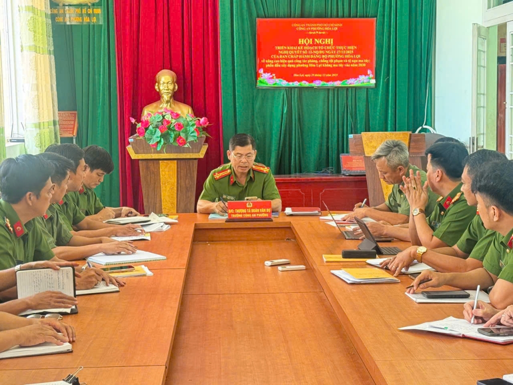 Công an TP.HCM quyết tâm xây dựng xã, phường, đặc khu không ma túy