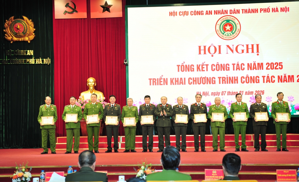 Hội Cựu CAND TP Hà Nội tổng kết công tác năm 2025, triển khai nhiệm vụ năm 2026