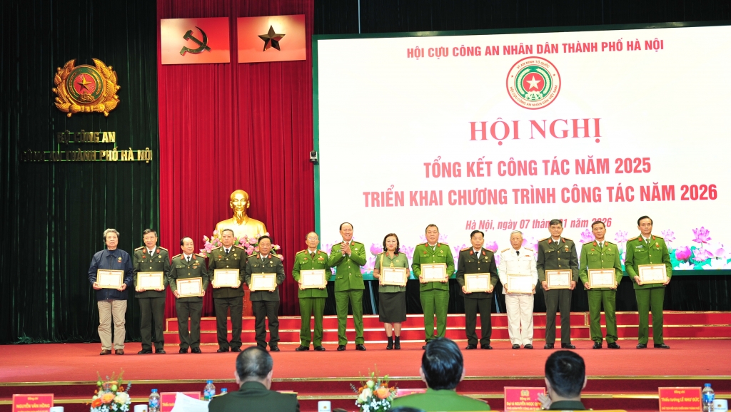 Hội Cựu CAND TP Hà Nội tổng kết công tác năm 2025, triển khai nhiệm vụ năm 2026