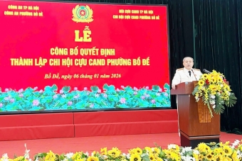 Hà Nội: Công bố quyết định thành lập Chi hội Cựu CAND phường Bồ Đề