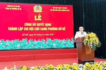 Hà Nội: Công bố quyết định thành lập Chi hội Cựu CAND phường Bồ Đề