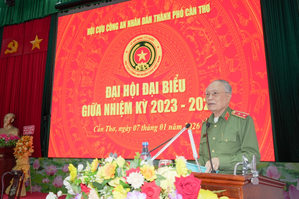 Hội Cựu CAND TP Cần Thơ tổ chức Đại hội giữa nhiệm kỳ 2023 - 2028