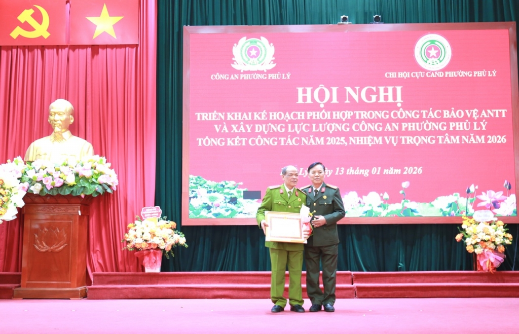 Ninh Bình: Chi hội Cựu CAND phường Phủ Lý tổng kết công tác năm 2025, triển khai nhiệm vụ trọng tâm năm 2026