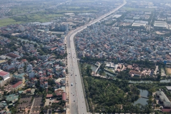 Hiện trạng Quốc lộ 1 đoạn Ngọc Hồi - Văn Điển được mở rộng 8 làn xe