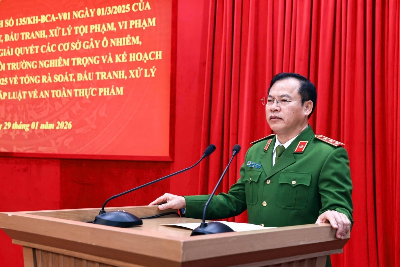 Tổng rà soát, đấu tranh, xử lý tội phạm, vi phạm pháp luật về môi trường và an toàn thực phẩm trên toàn quốc