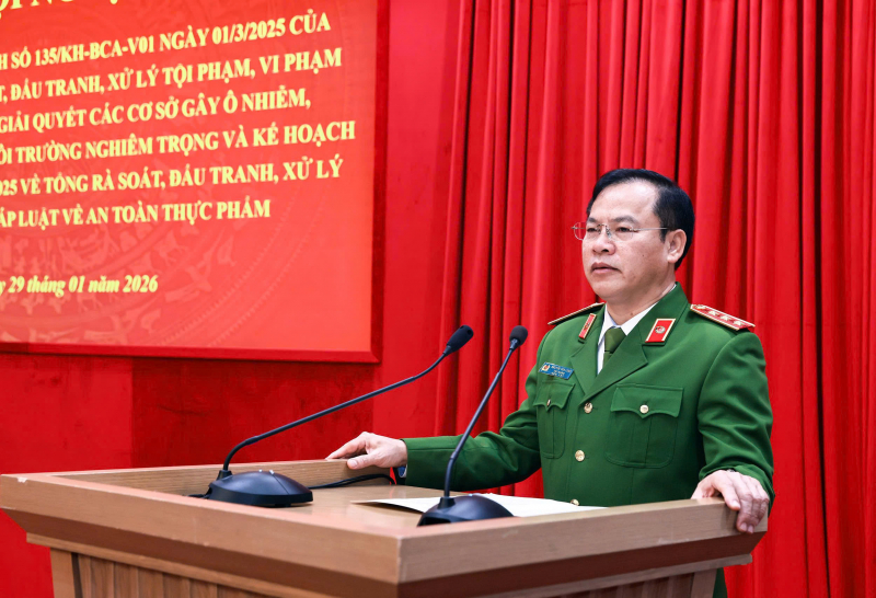 Sơ kết hai Kế hoạch chuyên đề phòng chống tội phạm và vi phạm pháp luật về môi trường và an toàn thực phẩm -0