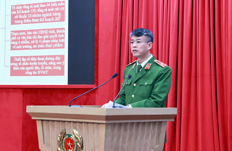 Sơ kết hai Kế hoạch chuyên đề phòng chống tội phạm và vi phạm pháp luật về môi trường và an toàn thực phẩm -0