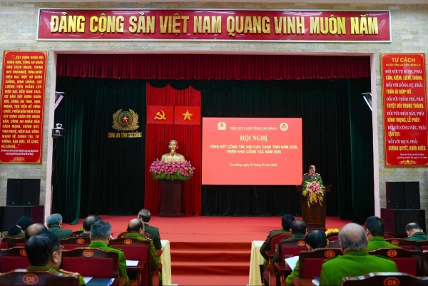 Hội Cựu CAND tỉnh Cao Bằng tổng kết công tác năm 2025, triển khai nhiệm vụ năm 2026