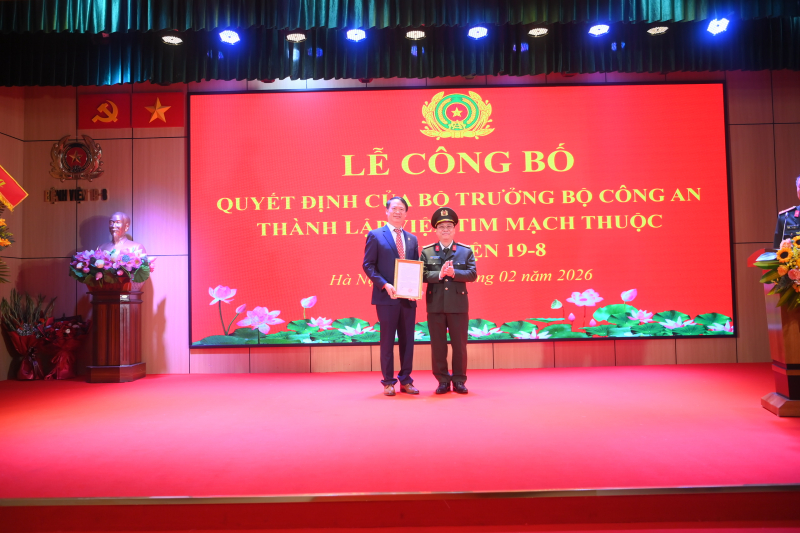 Bộ Công an công bố thành lập Viện Tim mạch Bệnh viện 19-8 -0