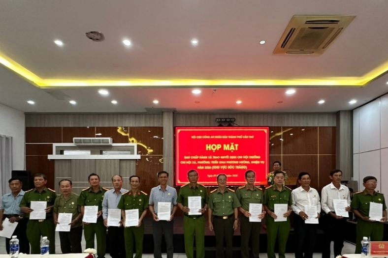 Hội Cựu CAND TP Cần Thơ: Kiện toàn tổ chức và triển khai nhiệm vụ năm 2026 tại khu vực Sóc Trăng