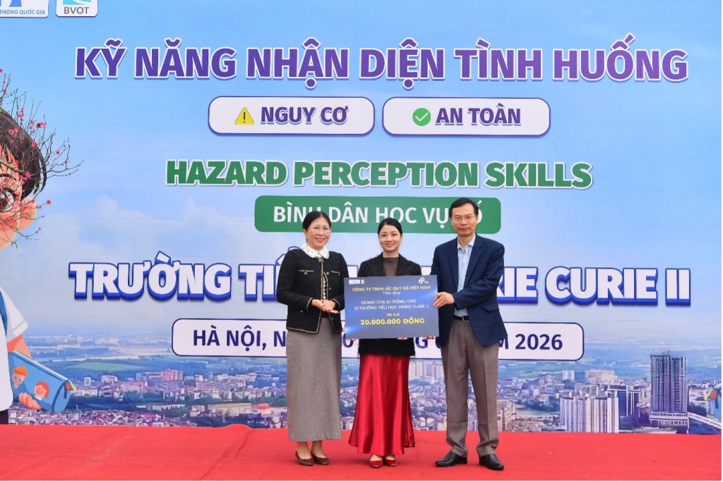 Gieo mầm ý thức an toàn giao thông tại Trường Tiểu học Marie Curie