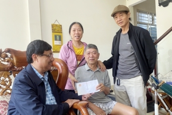 Hội Cựu CAND tỉnh Quảng Ngãi thăm hỏi, động viên và tặng quà các hội viên đau ốm, bệnh tật nặng