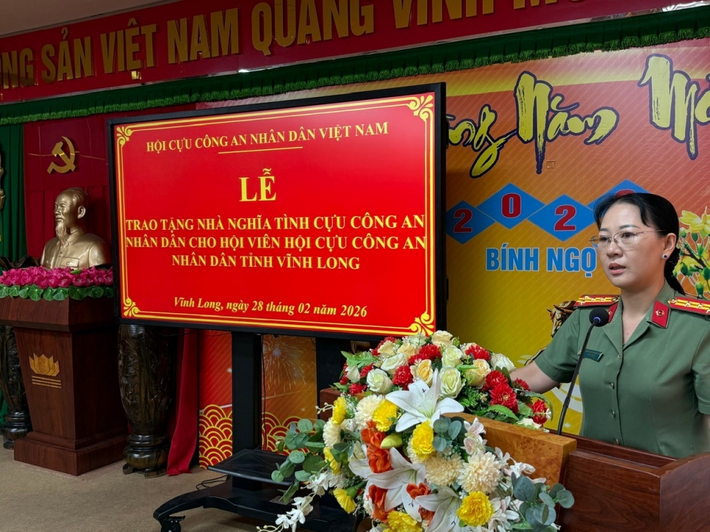 Hội Cựu CAND Việt Nam hỗ trợ 1,8 tỷ đồng xây nhà nghĩa tình Cựu CAND tại Vĩnh Long