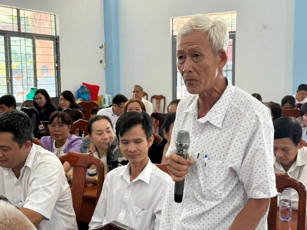 Anh hùng LLVT Nhân dân, Thiếu tướng Vũ Hùng Vương ứng cử viên đại biểu Quốc hội khóa XVI tiếp xúc cử tri