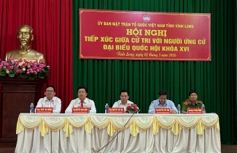 Anh hùng LLVT Nhân dân, Thiếu tướng Vũ Hùng Vương ứng cử viên đại biểu Quốc hội khóa XVI tiếp xúc cử tri