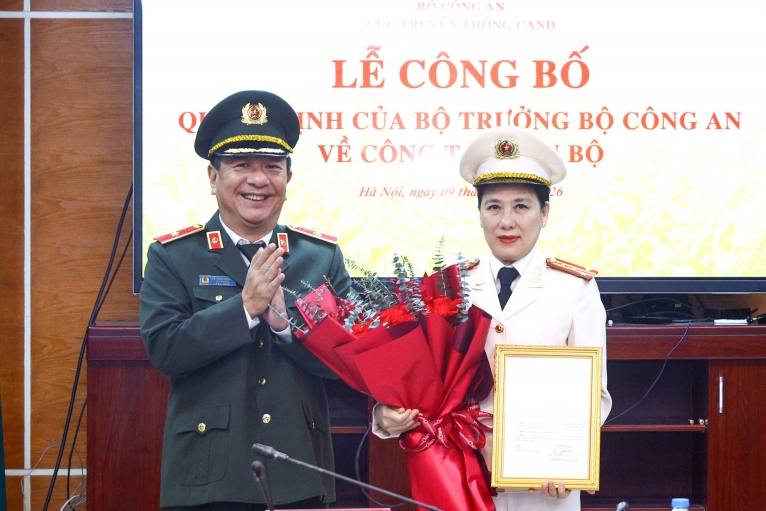 Bổ nhiệm Đại tá Nguyễn Thị Thu Hằng giữ chức vụ Phó Cục trưởng Cục Truyền thông Công an nhân dân