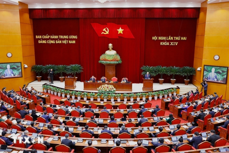 Thông cáo báo chí ngày làm việc thứ hai Hội nghị Trung ương Đảng khóa XIV