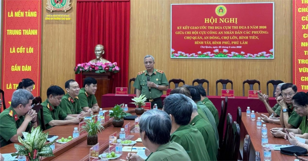 Cụm thi đua số 5 Hội Cựu CAND TP.HCM: Ký kết giao ước thi đua và triển khai phối hợp bảo đảm ANTT