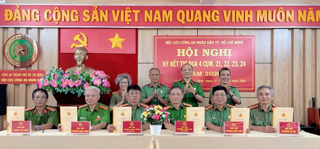 Hội Cựu CAND TP.HCM tổ chức Lễ ký kết giao ước thi đua giữa các cụm khu vực 2