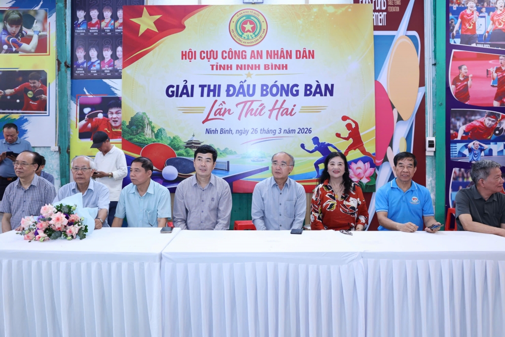Hội Cựu CAND tỉnh Ninh Bình tổ chức thành công Giải thi đấu bóng bàn lần thứ II - năm 2026