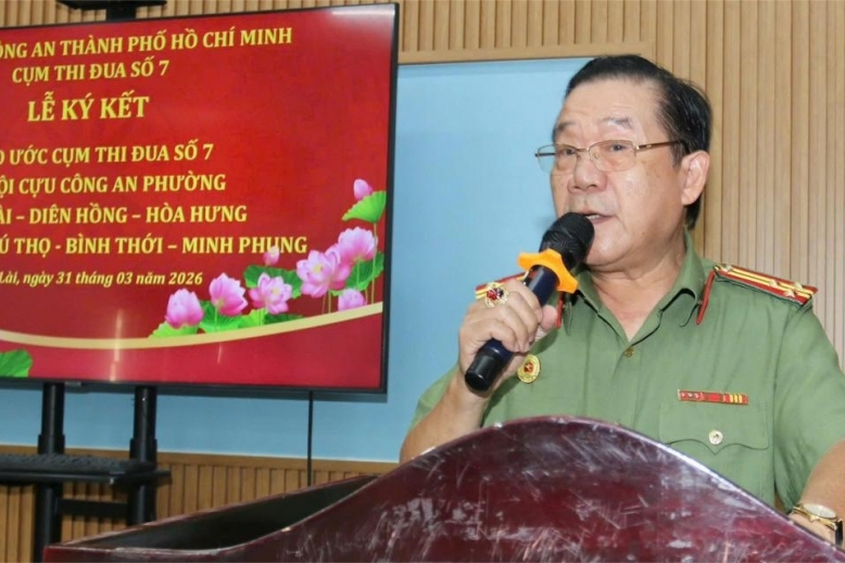 Hội Cựu CAND TP.HCM: Ký kết giao ước thi đua giữa Chi hội các phường thuộc Cụm số 7