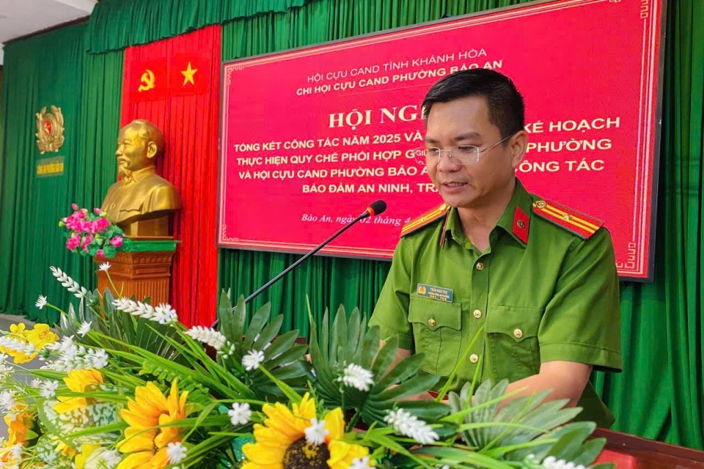 Khánh Hòa: Hội Cựu CAND phường Bảo An tổng kết công tác năm 2025, triển khai nhiệm vụ năm 2026