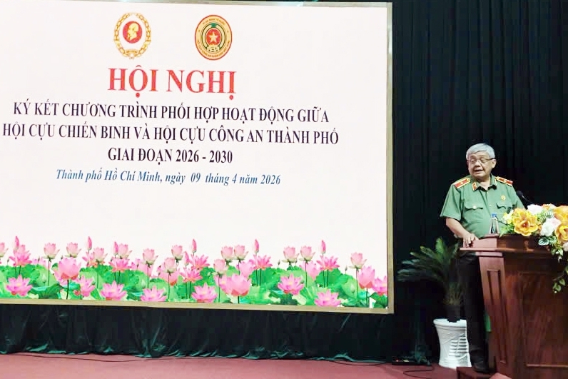 Hội Cựu Chiến binh và Hội Cựu CAND TP.HCM ký kết chương trình phối hợp hoạt động giai đoạn 2026-2030